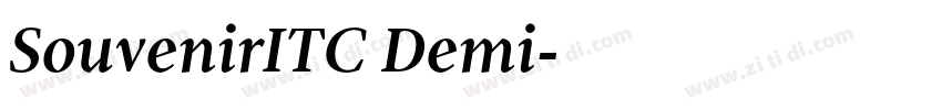 SouvenirITC Demi字体转换